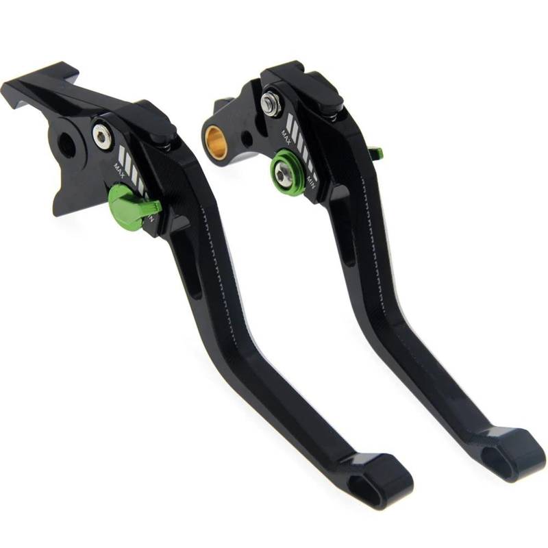 Bremshebel Für Kawasaki ZX-10R ZX10R 2004 2005 RiderJacky 3D Rhombus Hohl Einstellbare ZX 10R Motorrad Bremskupplungshebel Kupplungshebel Motorrad(Green Adjuster) von Chwqfuhf
