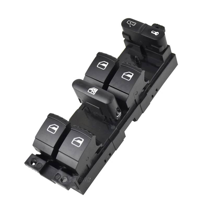 Fensterheber Schalter Für Jetta Für Golf Für GTI MK4 Für Passat B5 1998 1999 2000 2001-2005 Fenster Master Control Switch Panel Glas Heber Taste 3BD959857 Elektrische Schalter Fensterheber(Black 10Pin von Chwqfuhf