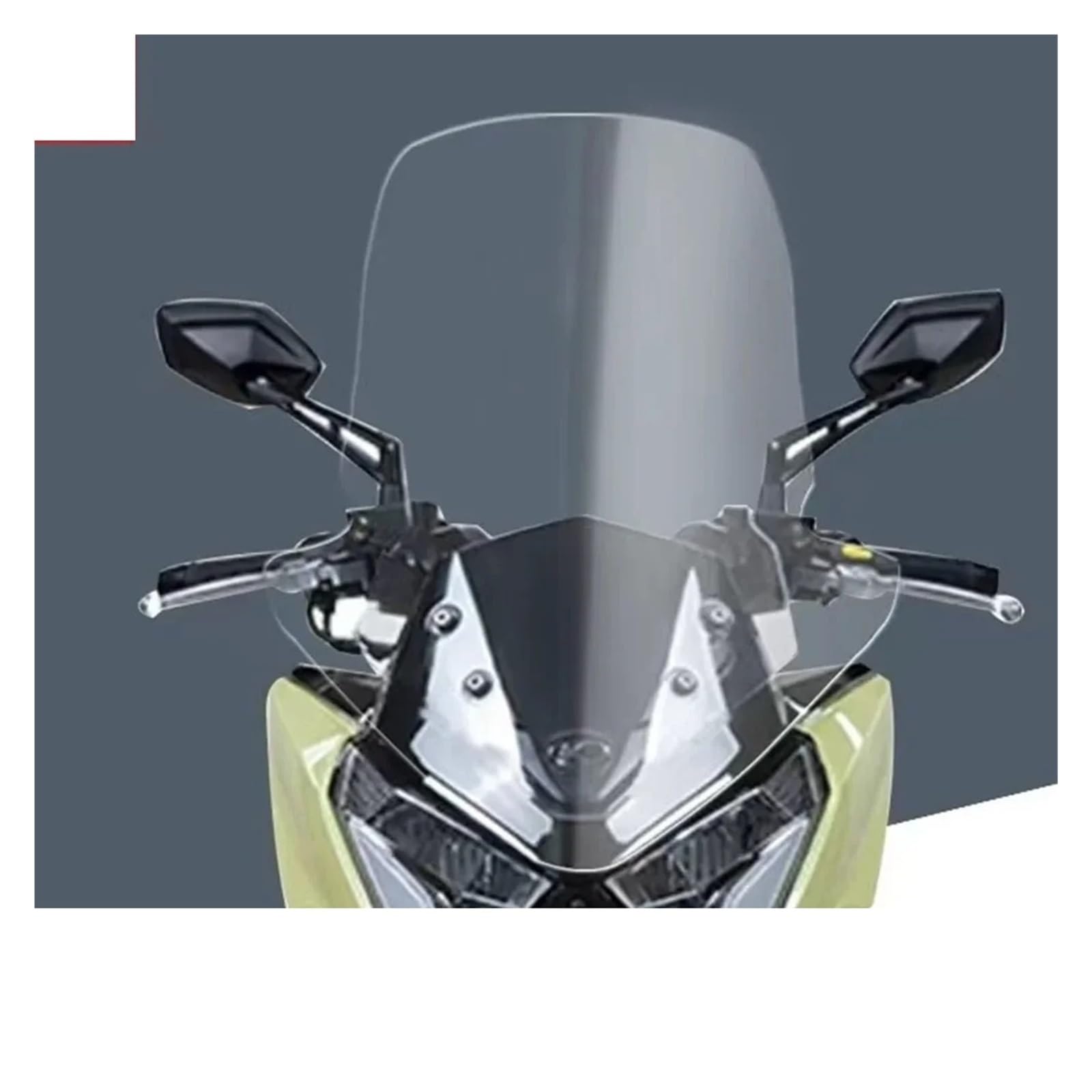 Motorrad Spoilerscheibe Für Kymco Für Dink R 125 Für DinkR125 Dink R125 Windschutzscheibe Windschutzscheibe Deflektor Spoiler Protector Motorrad Windschutzscheibe(Handguard 65CM) von Chwqfuhf