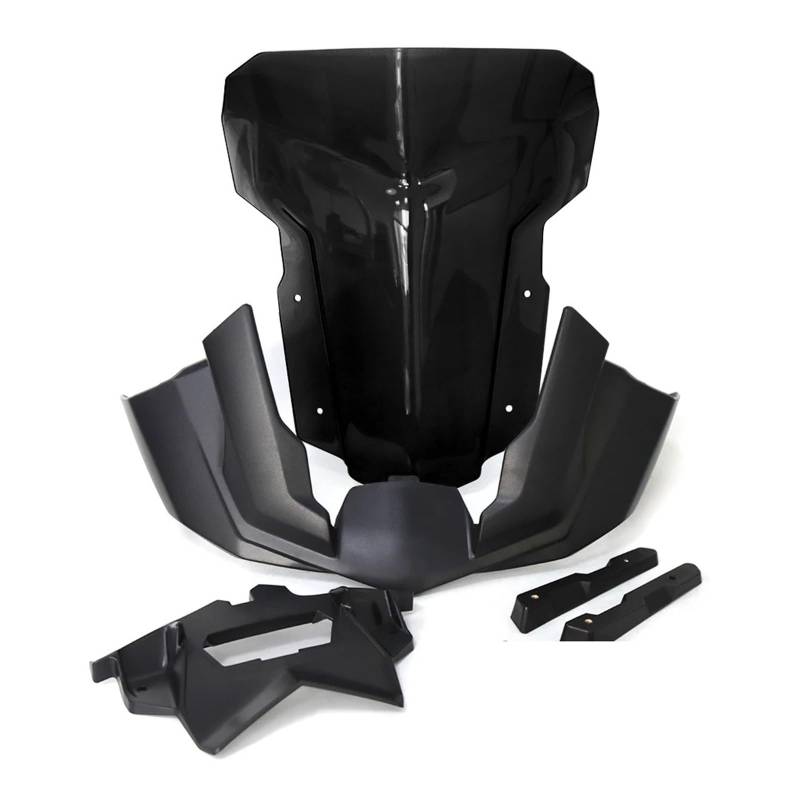 Motorrad Spoilerscheibe Für R1250GS R1200GS R 1250 1200 GS ADV 2014-2024 Motorrad Rally Rooster Kopf Windschutzscheibe Windschutzscheibe Deflektor Spoiler Abdeckung Motorrad Windschutzscheibe(A black) von Chwqfuhf