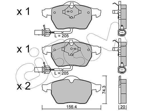 CIFAM 822-314-0 Bremsbeläge von Cifam