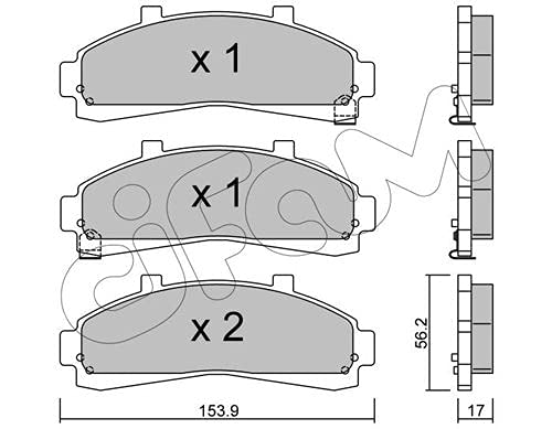 Bremsbelagsatz, Scheibenbremse Kompatibel mit Ford USA Explorer U2 Un46 93-01 von Autoteile Gocht