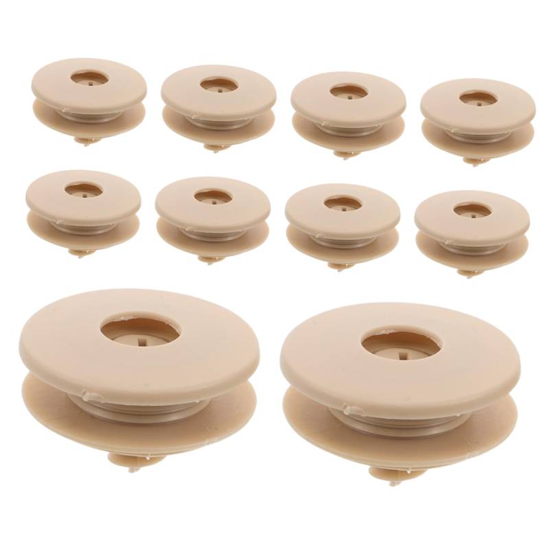 Ciieeo 10 Stück Auto Teppich Schnalle Autoteppichhalter Verschluss-befestigungsschnalle Universelle Teppichklammern Fußmattenhalter Autoteppich-Clips Plastik Beige von Ciieeo