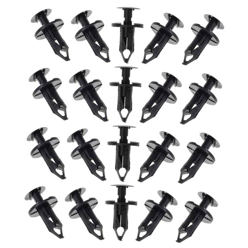 Ciieeo 100 Stück Autoclip Auto-push-halteklammern Kfz-clips Vordere Stoßstangenclips Stoßstangenhaken Stoßfänger-druckverschlüsse Du Klipst Autoplattenclips Stoßfängerclips Schwarz Nylon von Ciieeo