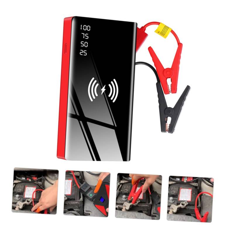 Ciieeo 12V Emergency Car Jump Starter Power Bank Portable Vehicle Battery with Wide Temperature Range to Durable Safety Polymer Lithium Cell von Ciieeo
