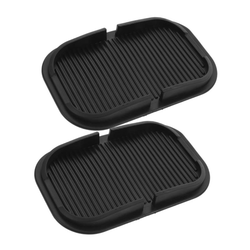 Ciieeo 2 Stück Auto Anti-rutsch-Matte Auto Armaturenbrett Matte Auto rutschfeste Unterlage Armaturenbrett-aufbewahrungspolster Auto Aufbewahrungsmatte Black Kieselgel von Ciieeo