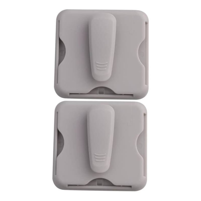 Ciieeo 2 Stück Auto-Sonnenschutz-Clip Sonnenblende Auto Autokritzspeicherorganisator Sonnenbrillen-Wandorganisator Organizer zur Aufbewahrung von Sonnenbrillen Plastik Beige von Ciieeo
