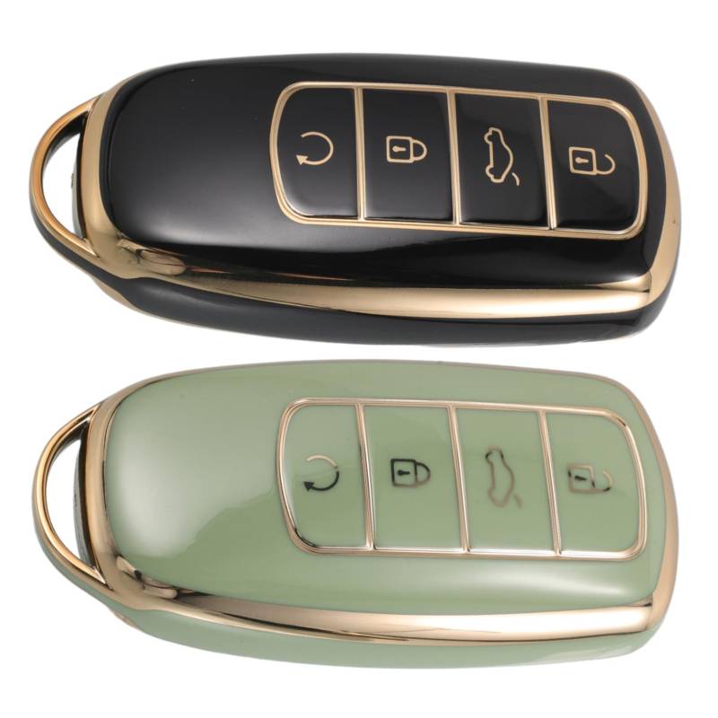 Ciieeo 2 Stück Autoschlüsselgehäuse Schlüsselanhänger Keyless Entry Case Autoschlüsselgehäuse Autofernbedienungsabdeckung Fernschlüsselgehäuse Autoschlüsselfernbedienungsgehäuse von Ciieeo