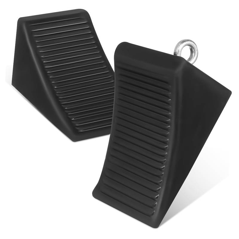 Ciieeo 2 Stück Gummihalter Wohnwagen Stabilisatoren Reifenstopper Unterlegkeile Für Blocker Zubehör Reise Butyl Transport Von Wohnmobilen Anhängern Autoanhänger Zubehör Schwarz von Ciieeo