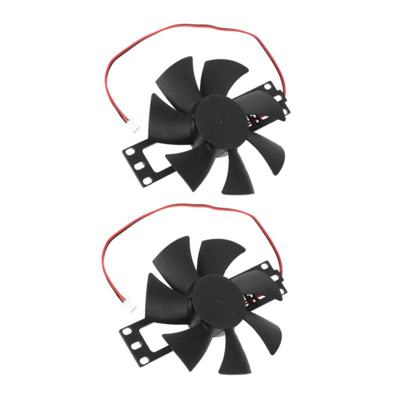 Ciieeo 2 Stück Lüfter für Induktionsherd Ersatzteil für Induktionsherd Zubehör für Induktionsventilatoren Ersatzlüfter Reparaturteil für Induktionsherde Kupfer Black von Ciieeo