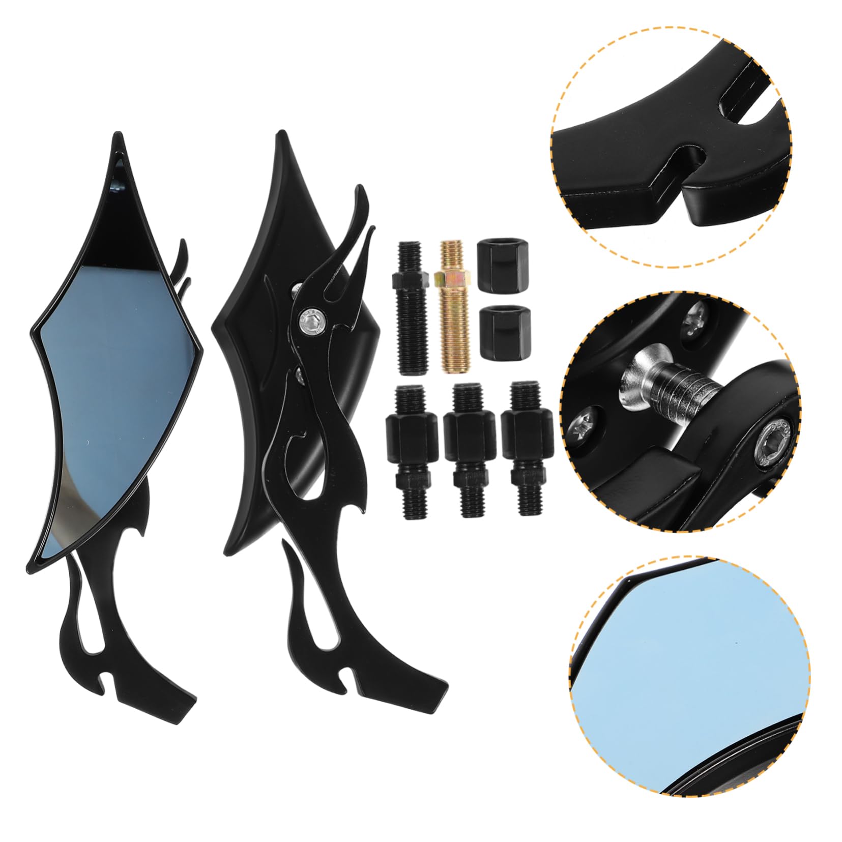 Ciieeo 2 Stück Rückspiegel universelle Motorradspiegel Motorrad hinten Spiegel ansehen Fahrradspiegel für Lenker Motorrad -Heck -Seitenspiegel Elektrofahrradspiegel Glas Schwarz Ciieeo 2 Stück Rückspiegel universelle Motorradspiegel Motorrad hinten Spiegel ansehen Fahrradspiegel für Lenker Motorrad -Heck -Seitenspiegel Elektrofahrradspiegel Glas Schwarz von Ciieeo