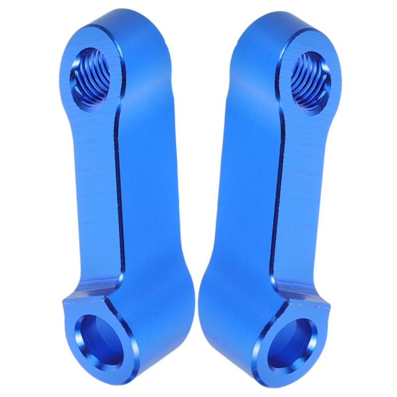 Ciieeo 2 Stück Rückspiegelverlängerung Sitzhalterungen Motorrad Lenkerendspiegel Rückspiegel Motorradhalterung Für Chrom Universal Riser Rückspiegelhalter Aluminiumlegierung Blau von Ciieeo