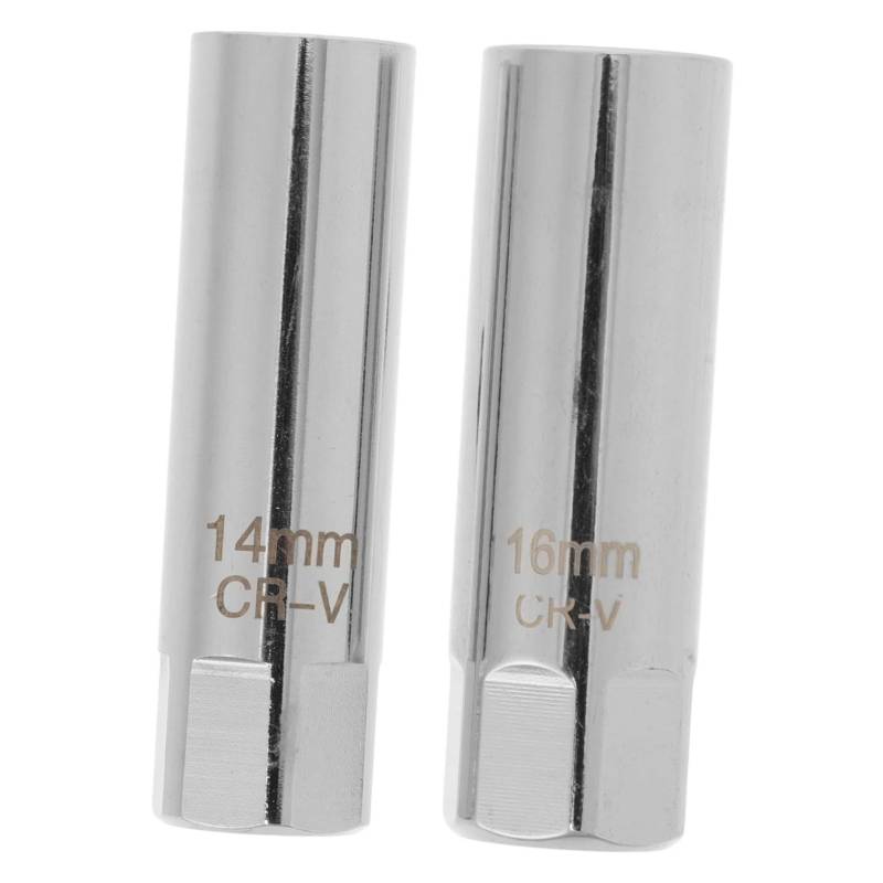 Ciieeo 2 Stücke Silber Chrom Vanadium Stahl Magnetische Zündkerzen Buchse Zündkerzenstecker Zündkerzenschlüssel von Ciieeo