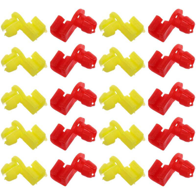 Ciieeo 20 Stück Türschloss Stangenclip verriegeln handhaben für Schlösser Austausch des Heckklappengriffstangenclips Autoteile Stangenklemmen Griffclip Autoclips Plastik von Ciieeo