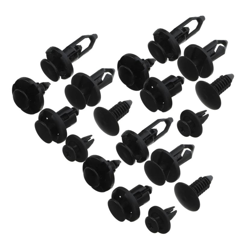 Ciieeo 200 Stück Körperfixierclip Auto Befestigungselemente Clipverschlüsse Stoßstangennieten Ersatz Kfz -Körperteile Stoßstangen-Nietenbefestigungen Stoßfängerbefestigungen Nylon Schwarz von Ciieeo