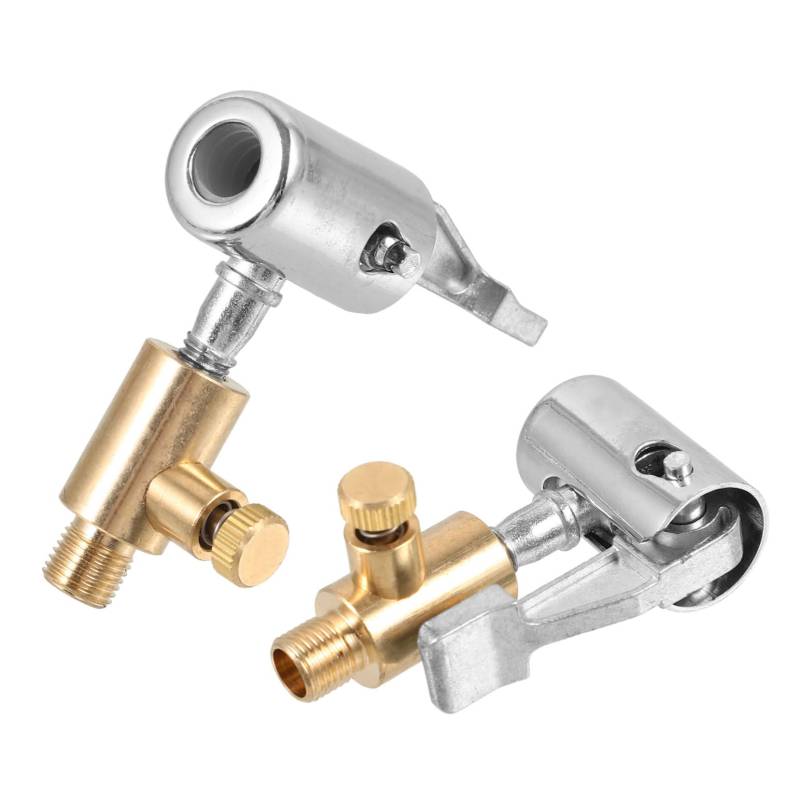 Ciieeo 2Stücke Reifen Luftspannfutter Für Auto Und Universelles Auto Inflator Zubehör Passend Für Reifenpumpenadapter Zum Sicheren Aufpumpen Und Entleeren von Ciieeo