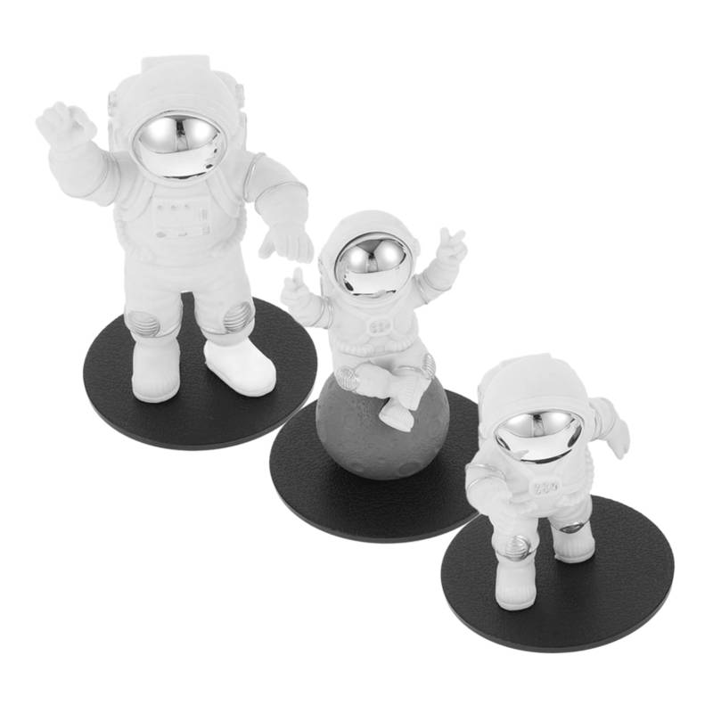 Ciieeo 3 Stück Dekoration für Astronautenautos Auto-Armaturenbrett-Ornament Armaturenbrett-Anhänger Astronautenstatue für das Armaturenbrett Autodekorationen Plastik von Ciieeo