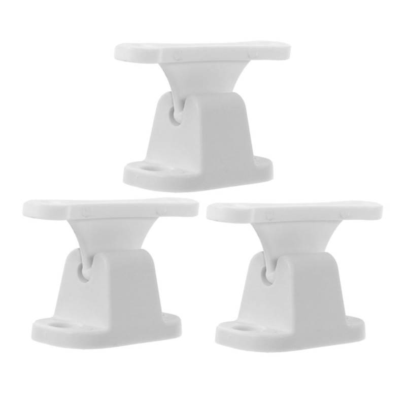 Ciieeo 3 Stück Hammer Türsauger Zubehör Rv Schubladenriegel Rv Fachriegel Anhängertürverschluss Anhängertürstopperhalter Türhalterverschlüsse Rv Türteile Türriegel Weißes Nylon von Ciieeo