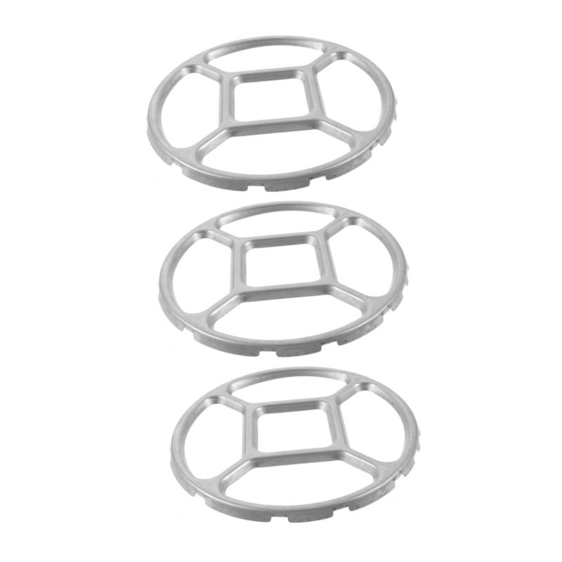 Ciieeo 3 Stück Hilfsstütze Für Kleinen Topf Wokring Für Gasherd Gasherd-Wok-Ring Standring Für Gasherd Topfständer Wok-stützring Herdständer Wok-ständer Gasringreduzierer Verzinkt Silver von Ciieeo