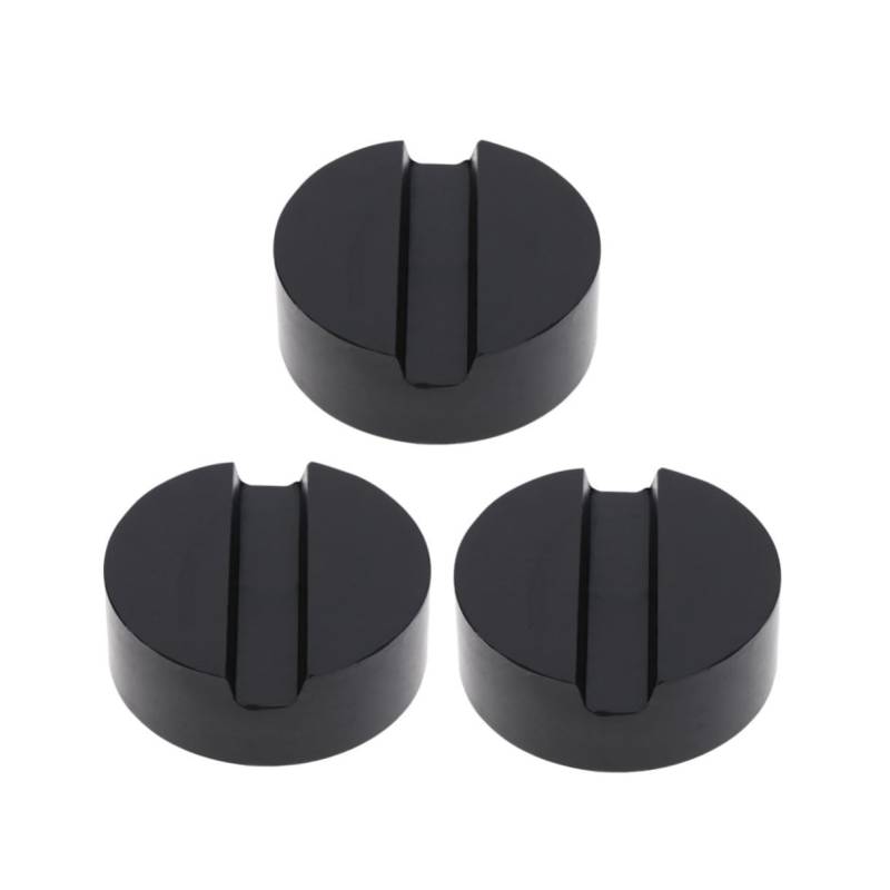 Ciieeo 3Stücke Auto Jack Pads Hydraulische Wagenheber Adapter Schutz für Fahrzeugrahmen Schwarz Einsetzbar Erhöhten Grip und Stabilität Beim Anheben von Ciieeo