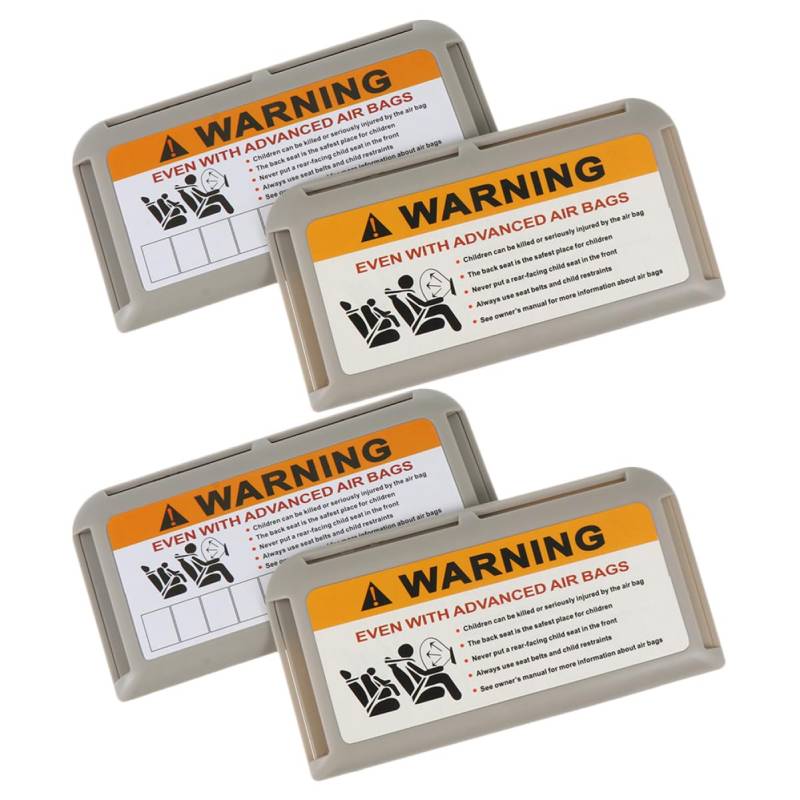 Ciieeo 4 Stück Autoorganisator Karte Inhaber Innere Veranstalter Organizer für die Aufbewahrung von Autos Lagerung für Auto Sonnenvisierorganisator Abs Grey von Ciieeo