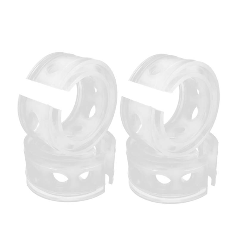 Ciieeo 4 Stück Federkleber Auto Stoßdämpferbuchsen Kissen Vibrationsdämpfer Puffer Stoßstange Auto Ersatz Schraubenfeder Abstandshalter Transparent Hochwertiger Gummi von Ciieeo