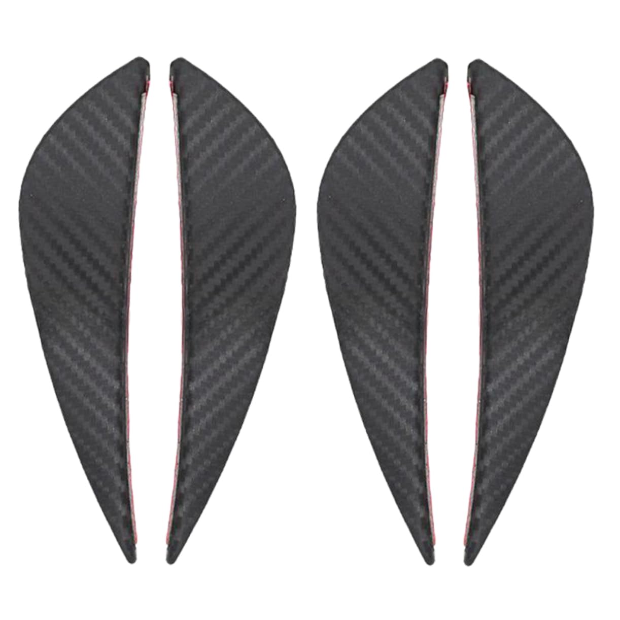 Ciieeo 4 Stück Kohlefasermuster Windmesser Heckspoiler Fahrzeugspoiler Autospoiler Fahrzeugzubehör Spoiler (Automobile) Spoiler für Auto Autozubehör außen Abs Schwarz von Ciieeo