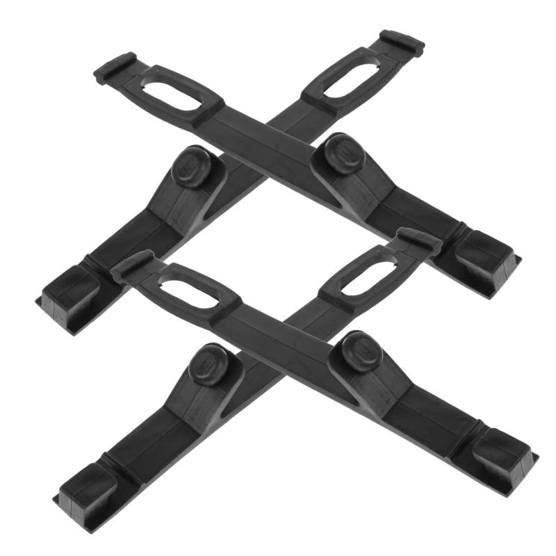 Ciieeo 4 Stück Motorradhalterung Motorradzubehör Flaggenhalter für Motorräder Motorrad-Scheinwerferhalterung Universelle Scheinwerferhalterung CNC-Motorradklemme Motorradteile Gummi Black von Ciieeo
