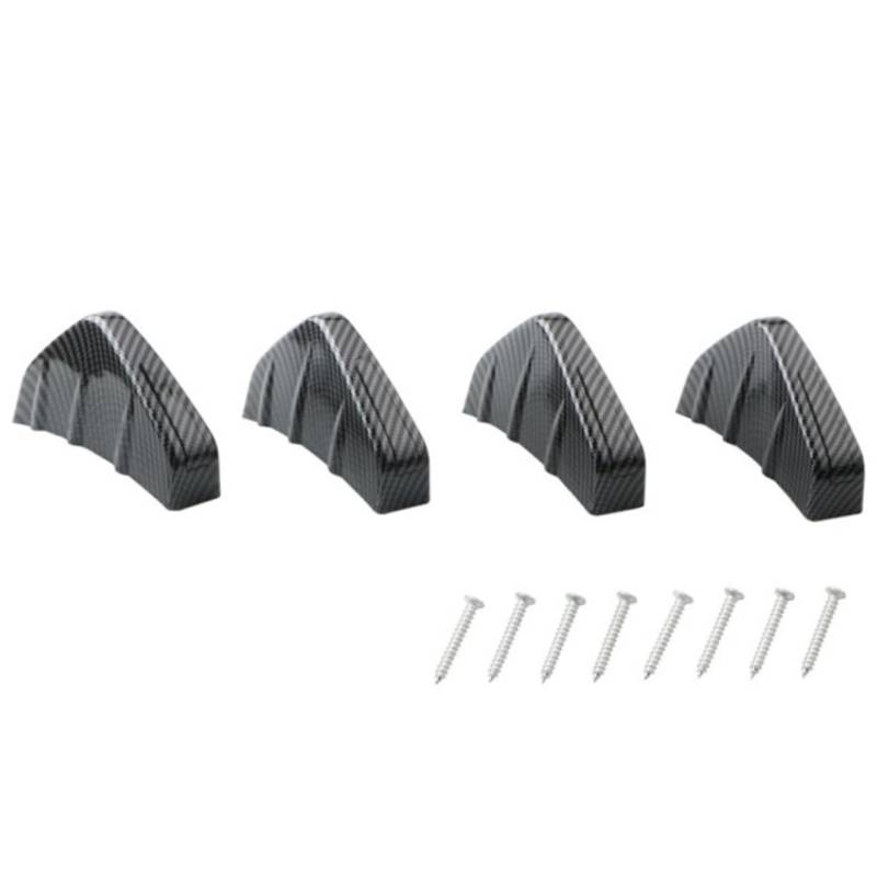 Ciieeo 4Stücke Diffusor für Auto Stoßstangen Spoiler Lip Zubehör für Individuelles Styling und Verbesserte Aerodynamik von Ciieeo