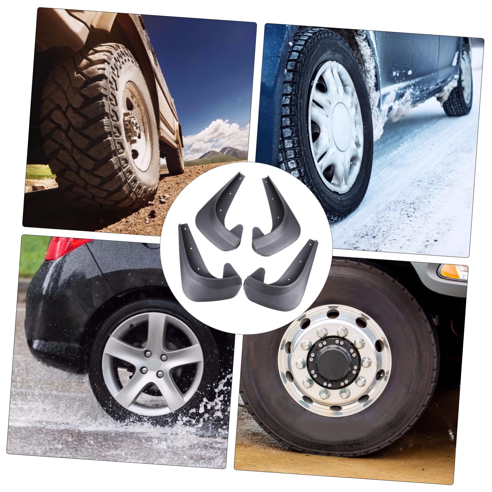 Ciieeo 4Stücke Schlammschutz für Auto Praktische Rad Mud Flaps für Pickup SUV Van LKW Effektiver Spritzschutz Schutz für Reifen Langlebig Ciieeo 4Stücke Schlammschutz für Auto Praktische Rad Mud Flaps für Pickup SUV Van LKW Effektiver Spritzschutz Schutz für Reifen Langlebig von Ciieeo