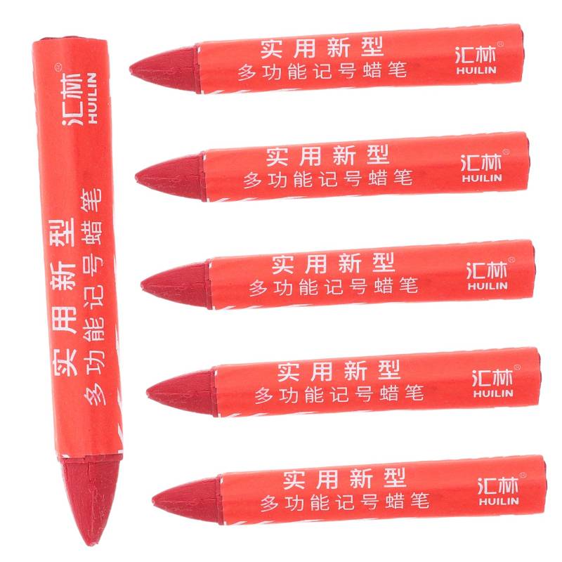 Ciieeo 6 Stücke Reifen Marker BAU Kreide Kennzeichnung Kreide Reifen Kreide Reifen Kreide Rot Wachs von Ciieeo