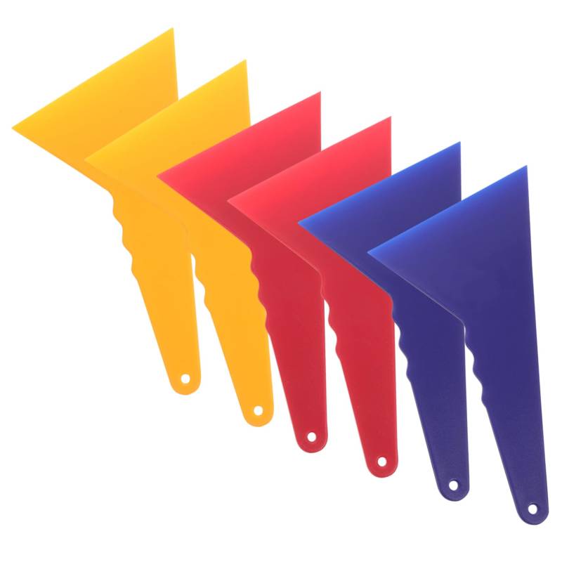 Ciieeo 6Stücke Teiliges Autofenster Folien Rakel Triangular Scraper Für Vinyl Anwendungen Und Langlebig Und Handfreundlich Für Fensterfolien von Ciieeo