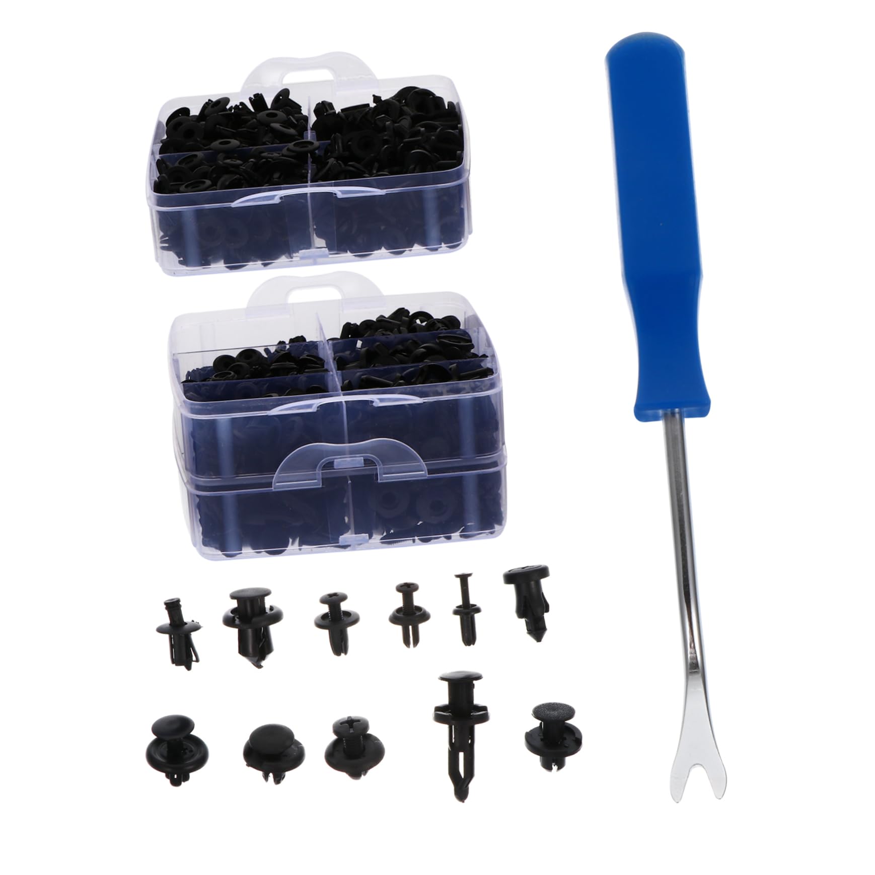 Ciieeo Auto Befestigungselemente Kit Teile Stoßfänger Reparaturset mit Clips und Schraubendreher Tragbar für Türverkleidung und Mehr Aufbewahrungsbox Ciieeo Auto Befestigungselemente Kit Teile Stoßfänger Reparaturset mit Clips und Schraubendreher Tragbar für Türverkleidung und Mehr Aufbewahrungsbox von Ciieeo