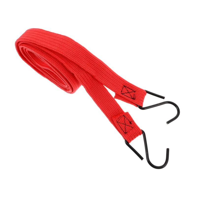 Ciieeo Bungee Seil Nockengurt Motorrad-Lenkergurte Ratsche binden Gepäckband Bungee-Seile mit Karabiner Zurrgurte Ratsche Fahrradhakenseil Motorradträger Nylonseide rot von Ciieeo