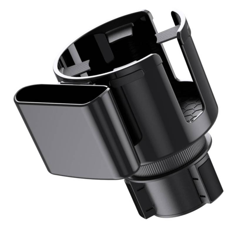 Ciieeo Erweiterbarer Getränkehalter Für Auto Mit Integriertem Handyhalter Universeller Becherhalter Für Flaschen Und Tassen Für Mittelkonsole Einfach von Ciieeo