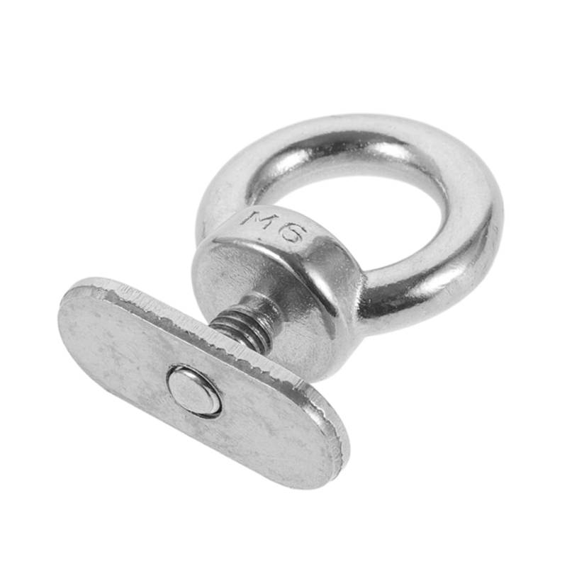 Ciieeo Gleitschienen-hebering Kajak Teile Kajak-Hardware Kanu -Hardware Zubehör Für Kajakschienen Track -Montage -augenbolzen Kajak Ersatzteile Silver Rostfreier Stahl von Ciieeo