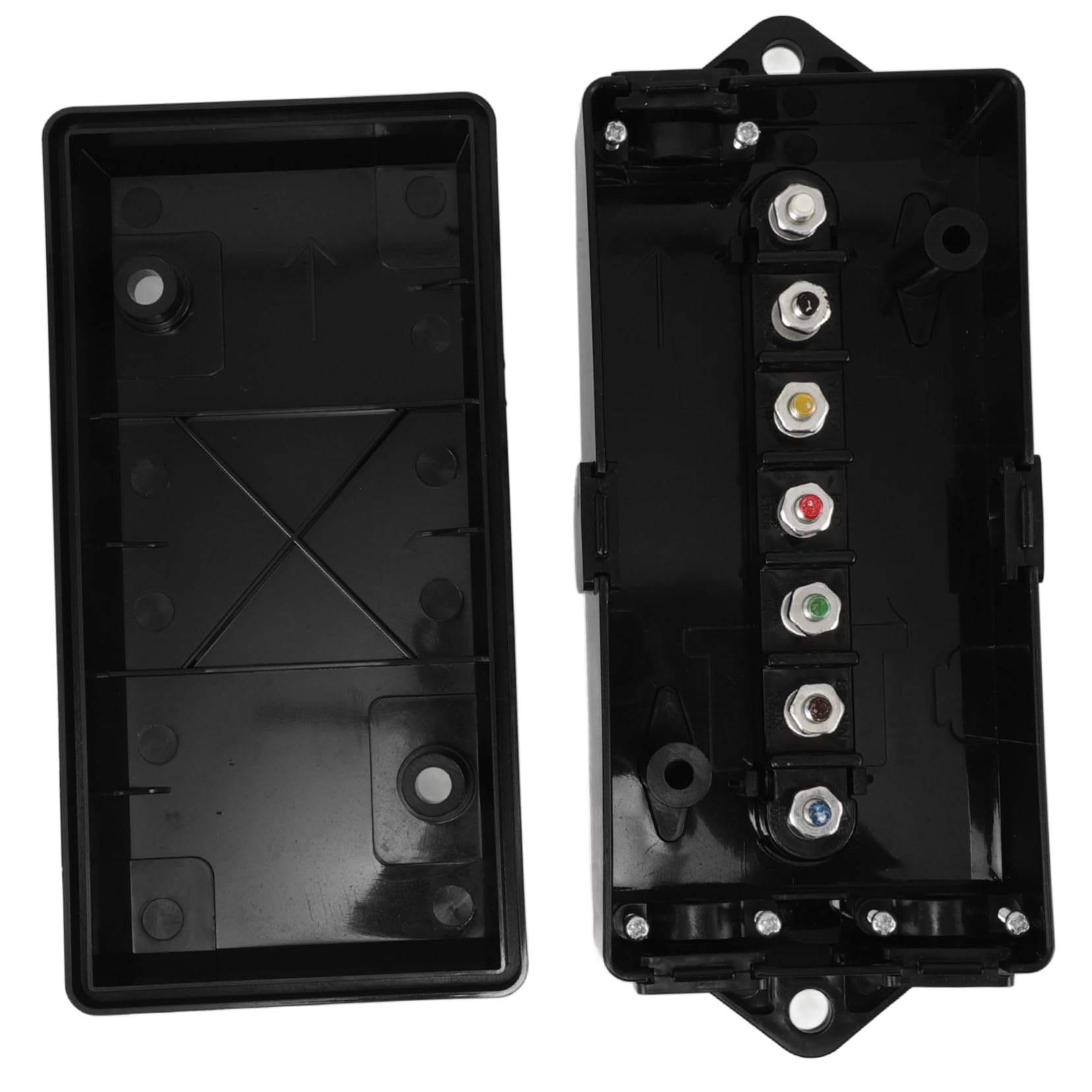 Ciieeo Kasten 7-Wege-anhängeranschluss Stecker Für Anhängerbeleuchtung Anhänger Elektrischer Stecker Wohnmobil-anhänger- Anschlussdosen Plastik Black von Ciieeo