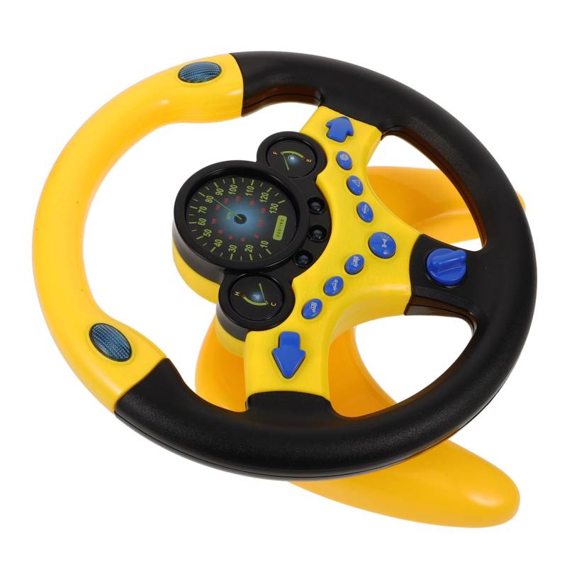 Ciieeo Musik Stabiler Saugnapf Interaktives Auto Lenkradspielzeug Für Kleinkinder Fördert Die Motorischen Fähigkeiten Und Spielspaß von Ciieeo