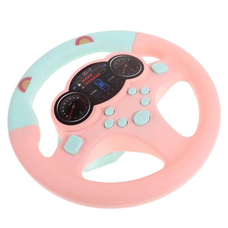 Ciieeo Simulation Lenkrad Babys Lenkung klein für Simulator Simuliertes Lenkradspielzeug Spielzeugauto mit Lenkrad Fahrsimulationsspielzeug Lenkrad für Plastik von Ciieeo