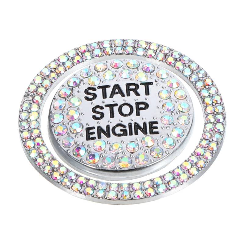 Ciieeo Startknopf-autozubehör Drücken, Um Die Abdeckung Zu Starten Auto-bling-ring Bling Aufkleber Für Auto Bling Push-to-start-tastenabdeckung Colorful Zinklegierung von Ciieeo