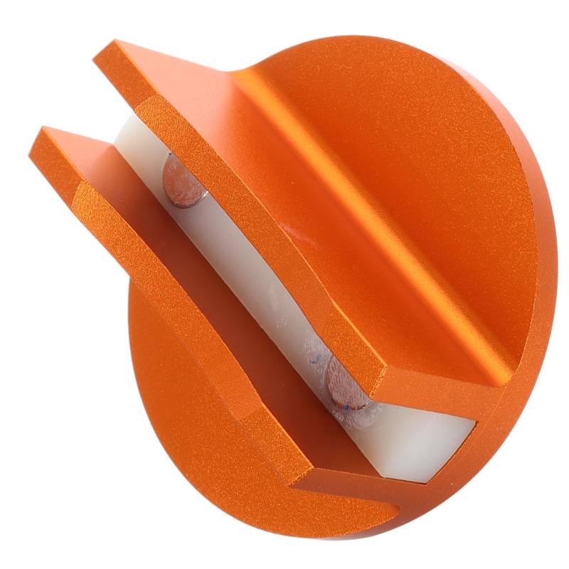 Ciieeo Universal-Magnet-Wagenheber-Pad mit Schlitz Klemmschweißbuchsenadapter Jack-Pad Bodenheberauflage Gerilltes magnetisches Wagenheberpad Jack-Blocker Nylon Orange von Ciieeo