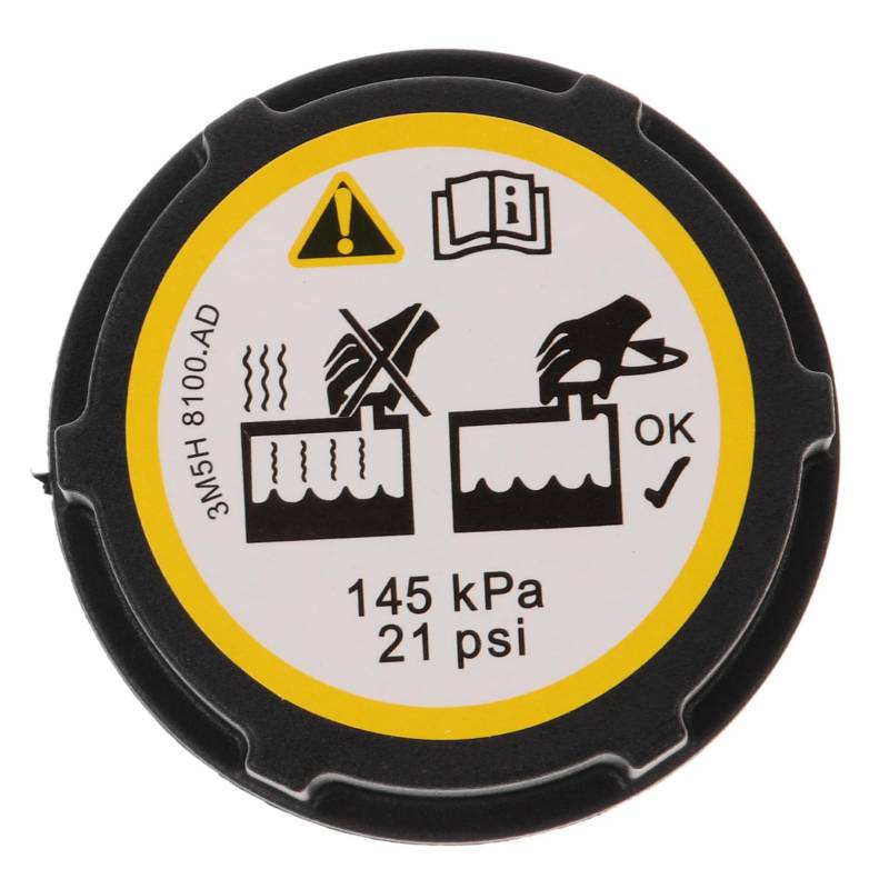 Ciieeo Wasserkocher Deckel Universal- Kappen Aluminium Kühlmittel-Ausgleichsbehälter Behälterdeckel Behälterabdeckung Deckel des Motorbehälters Kühlerabdeckung Abs Black von Ciieeo