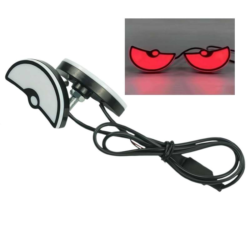 Cikiki USB Devil Eye Scheinwerfer, Universelle LED Dämonenauge Licht für Auto & Motorrad, 12V LED Devil Eye Motorrad Scheinwerfer, DIY Auto Zubehör von Cikiki