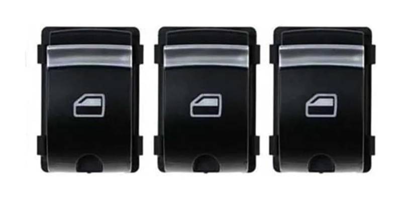Fensterheber Hauptschalter Abdeckung Für A3 8P A6 S6 RS6 C6 Q7 2004-2011 Hauptfensterschalter-Steuertaste 4F0959851H 4F0959855(Three Button) von Ciloc