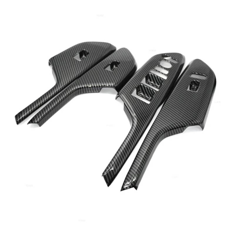 Fensterheber Hauptschalter Abdeckung Für Civic 10th 2016-2020 Auto Innen Carbon Textur Tür Glas Taste Fenster Lift Control Rahmen Abdeckung Trim(Rhd) von Ciloc