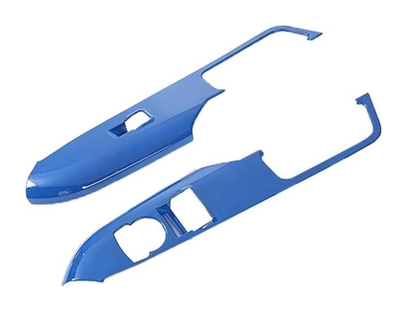 Fensterheber Hauptschalter Abdeckung Für F&ord Für Mustang 2015-2023 Autotürgriff Armlehne Panel Fensterheber Schalter Knopf Rahmenabdeckung Verkleidung(Blau) von Ciloc