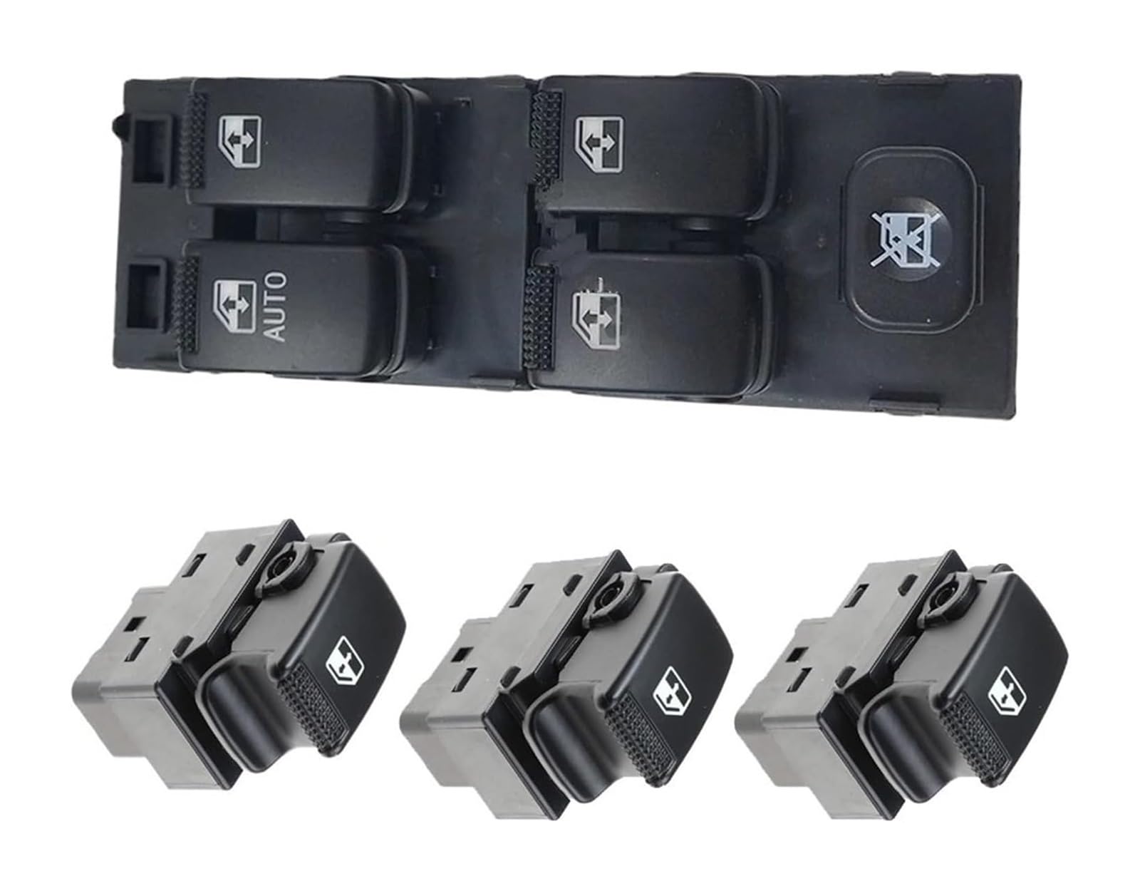 Fensterheber Hauptschalter Abdeckung Für Hyundai Für Getz Für Matrix 2006-2010 Power Fenster Control Schalter Konsole Regler Taste 93570-1C110 Power Fenster Schalter(4pcs) von Ciloc