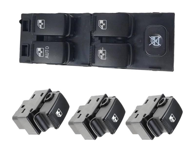 Fensterheber Hauptschalter Abdeckung Für Hyundai Für Getz Für Matrix 2006-2010 Power Fenster Control Schalter Konsole Regler Taste 93570-1C110 Power Fenster Schalter(4pcs) von Ciloc