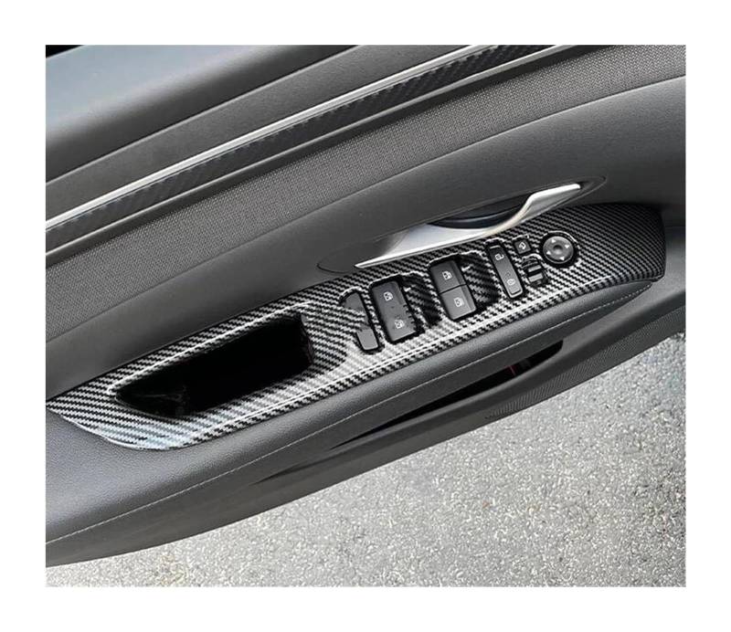 Fensterheber Hauptschalter Abdeckung Für Hyundai Für Tucson 2021-2023 Auto Innen Interieur Türgriff Fensterheber Schalter Abdeckung Trim(Have Heated Button a) von Ciloc
