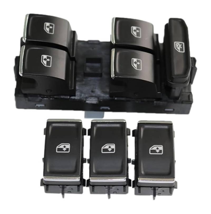 Fensterheber Hauptschalter Abdeckung Für Octavia 2013-2017 Power Master Fenster Schalter Tasten Fenster Power Schalter 5E0959857(1 set window switch) von Ciloc